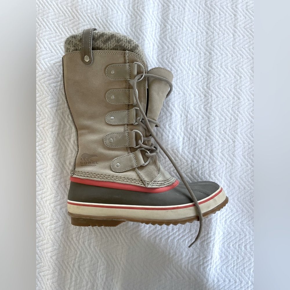 Sorel Joan of Arc Knit Winter Boots, Sz 8